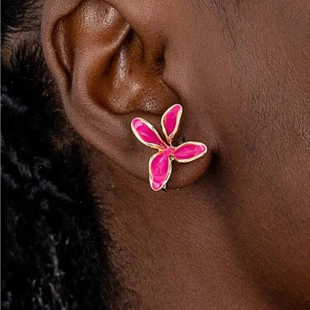 Boho flower earrings M444